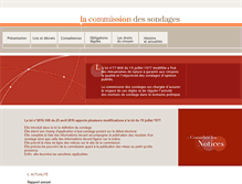 Tablet Screenshot of commission-des-sondages.fr